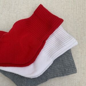 New Quarter Crew Socks - 3 Pack Unisex Large